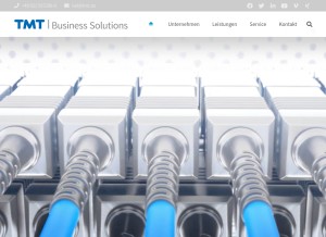 How tmt.de looks like on a tablet such as an iPad.