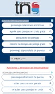 How tnrelaciones.com looks like on a mobile device such as an iPhone.