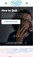 How tobaccofreeflorida.com looks like on a mobile device such as an iPhone.