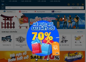 How tocamart.com looks like on a tablet such as an iPad.