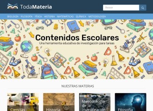 How todamateria.com looks like on a tablet such as an iPad.