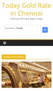 How todaygoldrateinchennai.com looks like on a mobile device such as an iPhone.