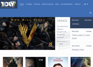 How todaytvseries2.com looks like on a tablet such as an iPad.