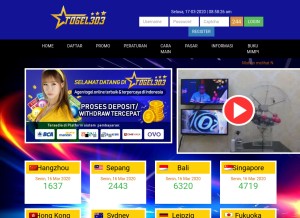 How togel303.us looks like on a tablet such as an iPad.