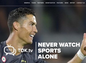 How tok.tv looks like on a tablet such as an iPad.