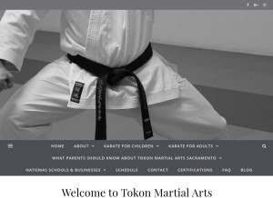 How tokonsacramento.com looks like on a tablet such as an iPad.