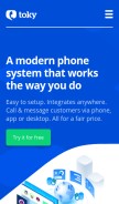 How toky.co looks like on a mobile device such as an iPhone.