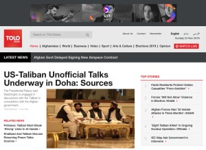 How tolonews.com looks like on a tablet such as an iPad.