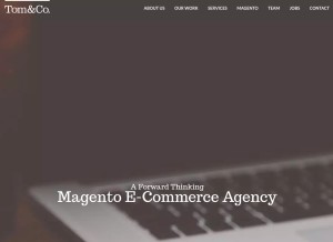 How tomandco.uk looks like on a tablet such as an iPad.