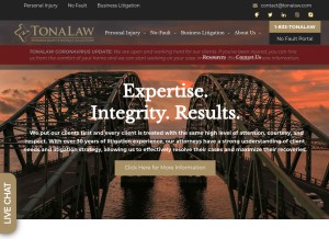 How tonalaw.com looks like on a tablet such as an iPad.