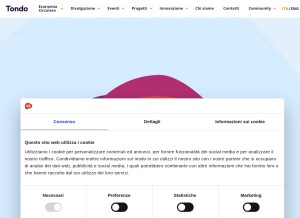 How tondo.tech looks like on a tablet such as an iPad.