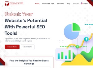 How tool.flance4u.com looks like on a tablet such as an iPad.