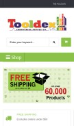 How tooldex.com looks like on a mobile device such as an iPhone.