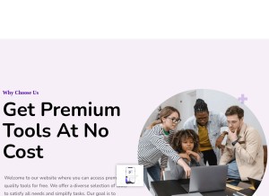 How toolpalacee.com looks like on a tablet such as an iPad.