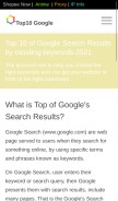 How top10google.net looks like on a mobile device such as an iPhone.