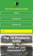How top10productsindia.in looks like on a mobile device such as an iPhone.