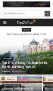 How top247.vn looks like on a mobile device such as an iPhone.