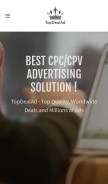 How topdealad.com looks like on a mobile device such as an iPhone.
