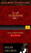How topdelhigirls.com looks like on a mobile device such as an iPhone.