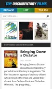 How topdocumentaryfilms.com looks like on a mobile device such as an iPhone.