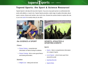 How topendsports.com looks like on a tablet such as an iPad.