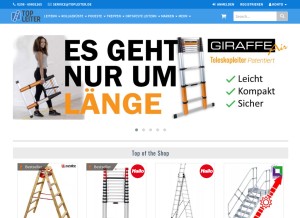 How topleiter.de looks like on a tablet such as an iPad.