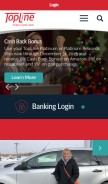 How toplinecu.com looks like on a mobile device such as an iPhone.