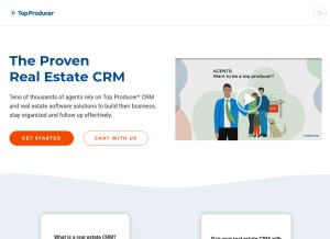 How topproducer.com looks like on a tablet such as an iPad.