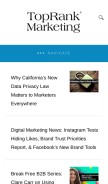 How toprankblog.com looks like on a mobile device such as an iPhone.