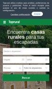 How toprural.com looks like on a mobile device such as an iPhone.