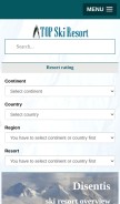 How topskiresort.com looks like on a mobile device such as an iPhone.