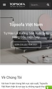 How topsofa.vn looks like on a mobile device such as an iPhone.