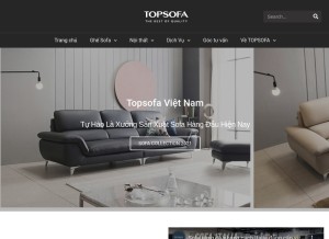 How topsofa.vn looks like on a tablet such as an iPad.