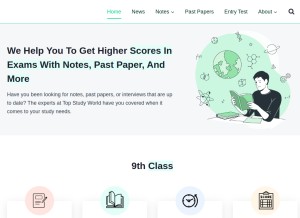 How topstudyworld.com looks like on a tablet such as an iPad.