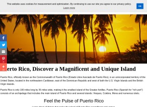How topuertorico.org looks like on a tablet such as an iPad.