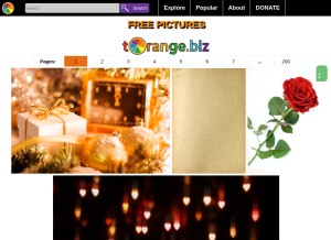 How torange.biz looks like on a tablet such as an iPad.