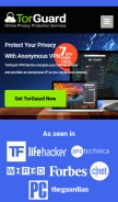 How torguard.net looks like on a mobile device such as an iPhone.