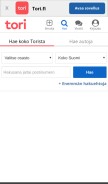 How tori.fi looks like on a mobile device such as an iPhone.