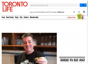 How torontolife.com looks like on a tablet such as an iPad.