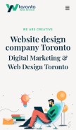 How torontowebdesigns.ca looks like on a mobile device such as an iPhone.