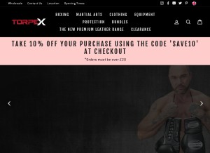 How torpexsports.co looks like on a tablet such as an iPad.