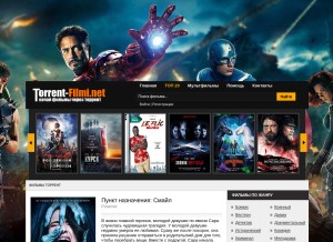How torrent-filmi.net looks like on a tablet such as an iPad.