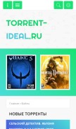 How torrent-ideal.ru looks like on a mobile device such as an iPhone.