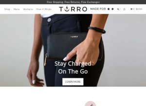 How torrotravel.com looks like on a tablet such as an iPad.