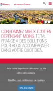 How total.fr looks like on a mobile device such as an iPhone.