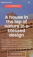 How totalenvironments.co.in looks like on a mobile device such as an iPhone.