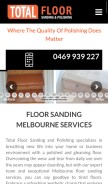How totalfloorsandingandpolishing.com.au looks like on a mobile device such as an iPhone.