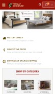 How totallyfurniture.com looks like on a mobile device such as an iPhone.