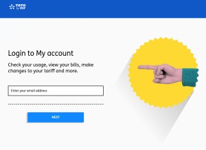 How totoenergy.com looks like on a tablet such as an iPad.