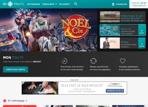 How tou.tv looks like on a tablet such as an iPad.